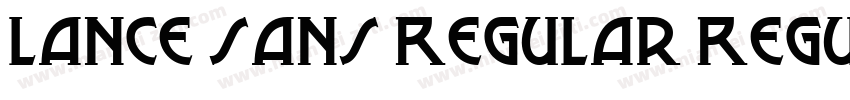 Lance Sans Regular Regular字体转换